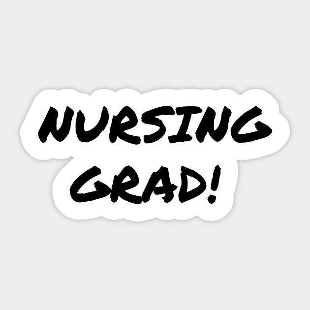 Nursing grad Sticker by Word and Saying